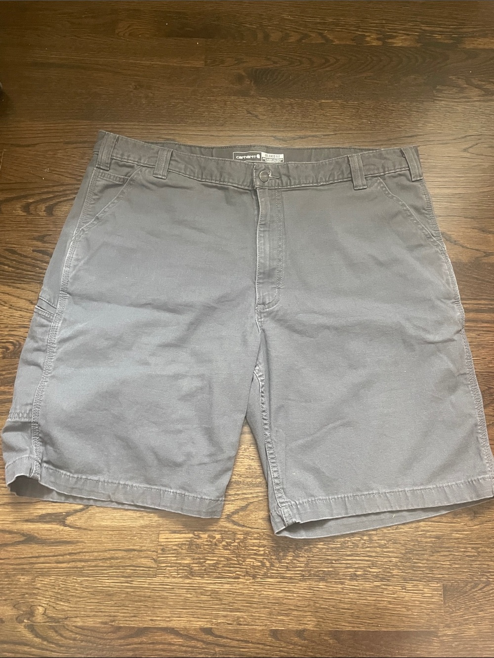 Carhartt Men's Gray Relaxed Fit Work Shorts